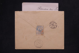 VIGNETTE - FRANCE - Société De Tir De Lyon Sur Lettre (vignette Défectueuse) - A 741 - Lettres & Documents