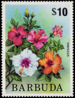 Barbuda 1974-75 $10 Hibiscus Unmounted Mint. - Barbuda (...-1981)
