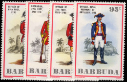Barbuda 1975 Military Uniforms Unmounted Mint. - Barbuda (...-1981)