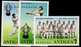 Barbuda 1975 World Cup Cricket Winners Unmounted Mint. - Barbuda (...-1981)
