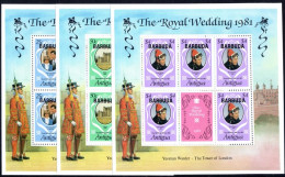 Barbuda 1981 Royal Wedding Sheetlets Unmounted Mint. - Barbuda (...-1981)