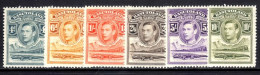 Basutoland 1938 4d To 10/- Mint Hinged. - 1933-1964 Colonie Britannique