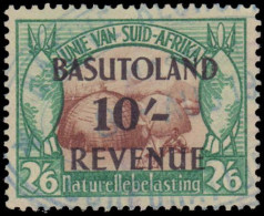 Basutoland 1942 10sh Native Tax Afrikaans Inscription Fine Used. - 1933-1964 Colonie Britannique