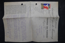 VIGNETTE - FRANCE - Facture Avec Vignette "Défendez L'industrie Française" - 1932 - A 742 - Lettres & Documents