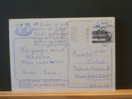 65/596U CP PORTUGAL  POUR LA BELG. - Poststempel (Marcophilie)