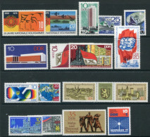 DDR / E. GERMANY 1976 Eleven Commemorative Issues MNH / ** - Unused Stamps