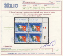 Varieta' "8 STELLE" Campioni Del Mondo 2006 In Quartina MNH** (vedi Descrizione) Certificato Cilio - Varietà E Curiosità