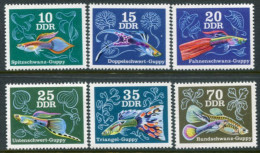 DDR / E. GERMANY 1976  Aquarium Fish MNH / **....  Michel 2176-81 - Unused Stamps