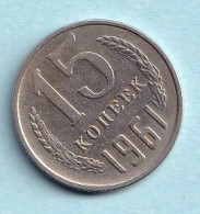 Russia  - 1961 -  15   Kopeks  - KM131 - Russie