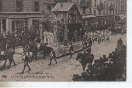 PARIS MI CARME  1910  LE CHAR DU CABARET LA POMME DE PIN VERSO PUB  OUVERTURE CAFE LIQUORISTE  REMISE - Manifestazioni