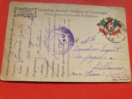 Italie - Carte FM Voyagé En 1917 - Réf 1662 - Posta Militare (PM)