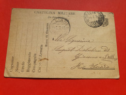 Italie - Carte FM Voyagé En 1916 - Réf 1663 - Poste Militaire (PM)