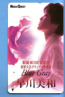 Japan Telefonkarte Japon Télécarte Phonecard - Musik Music Musique Frau Women Femme Blue Gray - Musique
