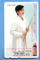 Japan Telefonkarte Japon Télécarte Phonecard - Musik Music Musique Frau Women Femme Shiiseido - Musique