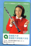 Japan Telefonkarte Japon Télécarte Phonecard - Musik Music Musique Frau Women Femme - Musique