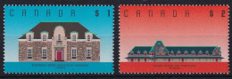 MiNr. 1132 - 1133 Kanada (Dominion) 1989, 5. Mai/1992, 28. Aug. Freimarken: Architektur - Postfrisch/**/MNH - Ongebruikt