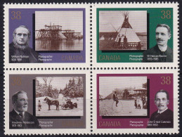 MiNr. 1134 - 1137 Kanada (Dominion) 1989, 23. Juni. Kanada-Tag: 150 Jahre Photographie In Kanada - Postfrisch/**/MNH - Neufs