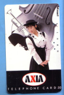 Japan Telefonkarte Japon Télécarte Phonecard - Musik Music Musique Frau Women Femme Axia - Musique