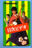 Japan Telefonkarte Japon Télécarte Phonecard - Musik Music Musique Frau Women Femme Panasonic - Musique