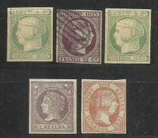 366B-LOTE SELLOS CLASICOS ESPAÑA FALSOS SEGUI.SPAIN CLASSIC STAMPS LOT SEGUI FALSE. SPANIEN CLASSIC STEMPEL LOT SEGUI - Postfris – Scharnier