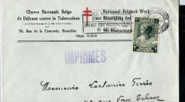 Env. (Entière) N° 458 Seul Sur Lettre Obl. BXL 28/07/1938 - Landelijks Post