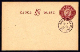 Postcard1924 1½d Maroon On Deep Buff, First Day Cancel, Unaddressed, Very Similar To The One Illustrated In The FAI Cat. - Enteros Postales