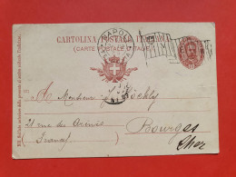 Italie - Entier Postal De Napoli Pour La France En 1902 - Réf 1686 - Entiers Postaux