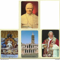 CARTA TELEFONICA VATICANA - NUMERO 73/76 - NUOVA - URMET- GARANTITE MAGNETIZZATE - VATICAN PHONE CARD - Vaticano