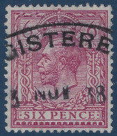 Grande Bretagne N°147 6 Penny Lilas Obliteration Dateur Des Recommandés TTB - Usados