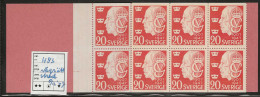 1947 MNH Sweden Booklet Facit H83 Horizontal Line Postfris** - 1904-50