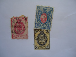 RUSSIA OLD USED   3 STAMPS - Otros & Sin Clasificación