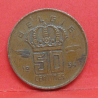 50 Centimes 1954 - TTB - Pièce Monnaie Belgie - Article N°1877 - 50 Cents