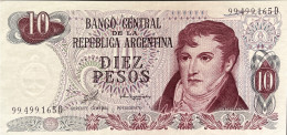 Argentina 10 Pesos, P-300 (1976) - UNC - High 99 Serial Number - Argentine