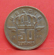 50 Centimes 1970 - TTB - Pièce Monnaie Belgie - Article N°1889 - 50 Cent