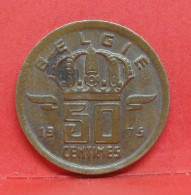 50 Centimes 1975 - TTB - Pièce Monnaie Belgie - Article N°1892 - 50 Cent