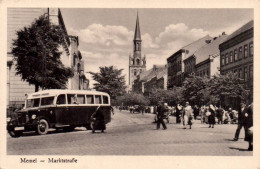 2100/ Memel, Marktstrasse, Oude Bus - Ostpreussen