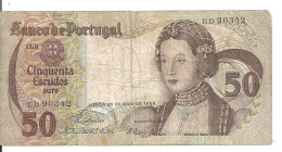 PORTUGAL 50 ESCUDOS 1968 VF P 174 A - Portugal