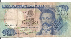 PORTUGAL 100 ESCUDOS 1965 VF P 169 A - Portugal