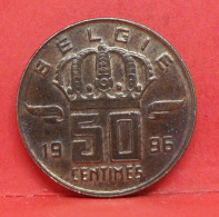 50 Centimes 1996 - SUP - Pièce Monnaie Belgie - Article N°1907 - 50 Cents