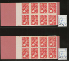 1949 MNH Sweden Booklet Facit H91 Cyls 2v/h Pair Postfris** - 1904-50