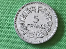 Münzen Münze Umlaufmünze Frankreich 5 Francs 1946 Ohne Münzzeichen - 1 Franc