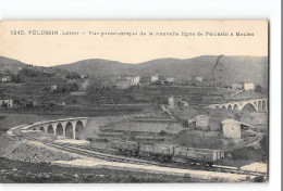 CPA 42 Pélussin Vue Panoramique De La Nouvelle Ligne De Pélussin à Maclas Tramway Train - Pelussin