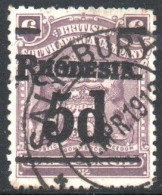 Rhodesia - 1909-1911 5d Surcharge Dull Purple (o) # SG 114c - Southern Rhodesia (...-1964)