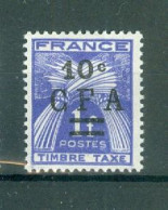 REUNION - Taxe N°36* MH Trace De Charnière SCAN DU VERSO. Timbres-taxe De 1946-50. - Impuestos