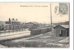 CPA 76 Envermeu La Gare Vue Générale Train Tramway  - Envermeu