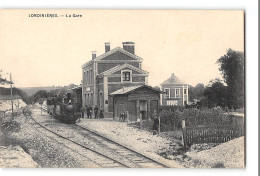 CPA 76 Londinières La Gare Train Tramway  - Londinières