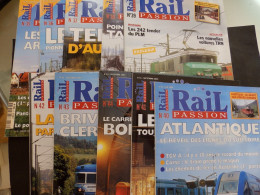 LOT  10 REVUES RAIL PASSION  ANNEE 2000 N° 35/36/37/38/39/40/41/42/42/44/ ETAT NEUF - Ferrocarril & Tranvías