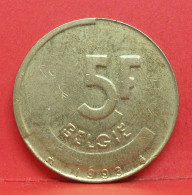 5 Frank 1993 - TTB - Pièce Monnaie Belgie - Article N°2005 - 5 Francs