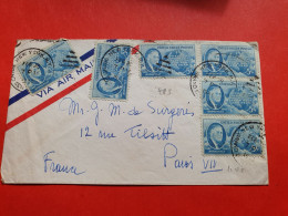 Etats Unis - Enveloppe De New York Pour La France En 1945 - Réf 1728 - Covers & Documents