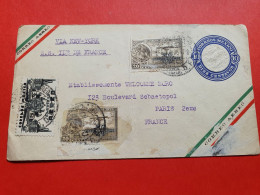 Mexique - Entier Postal + Compléments De Mexico Pour Paris En 1936 Via New York Par Le S/S Ile De France - Réf 1729 - Messico